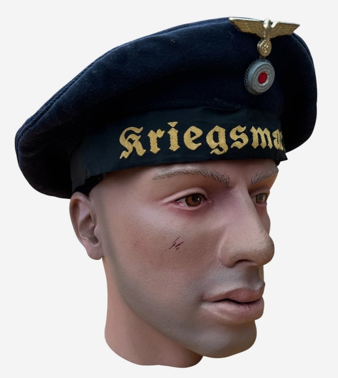 Kriegsmarine Tellermütze (Donald Duck Cap) RB Numbered and dated 1943
