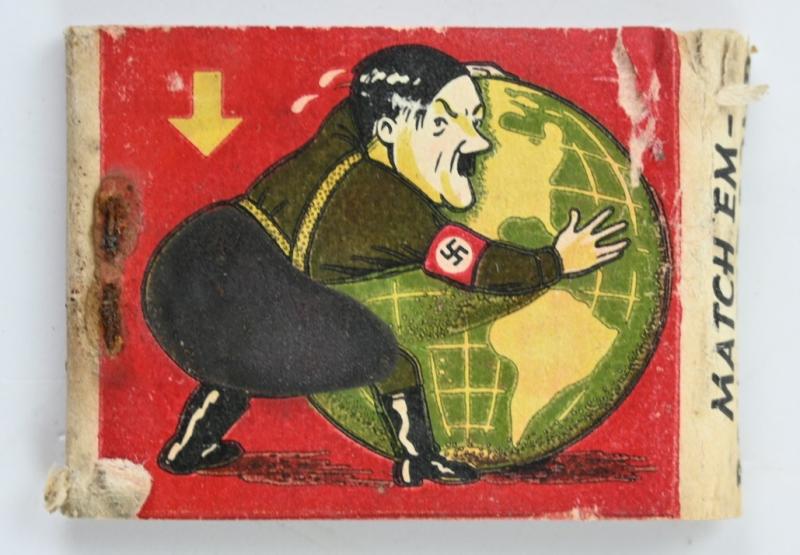US WW2 Matchbox 'Strike at the seat of Trouble'