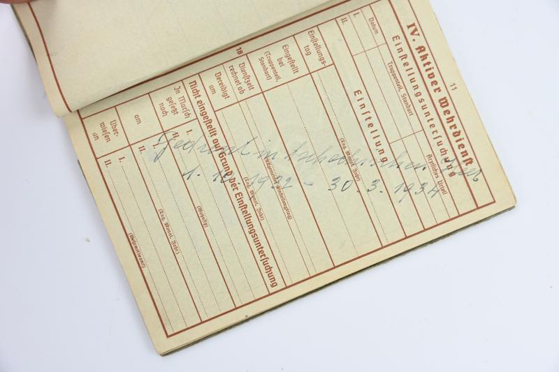 German WH Wehrpass Robert Meier KIA Wolchow