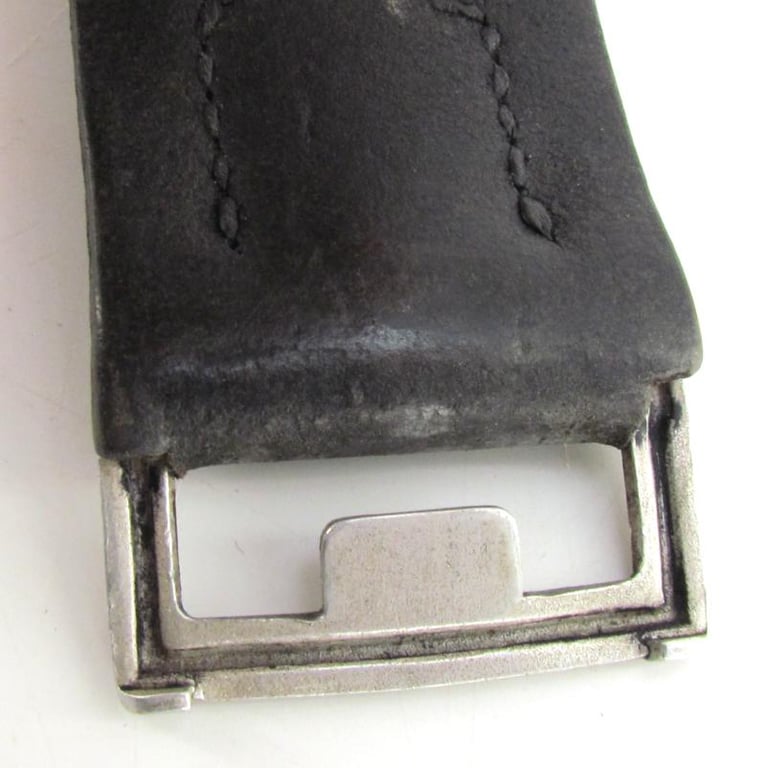 German Leather equipment belt with rare catch ( Police )