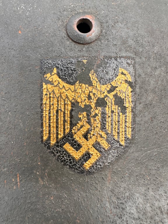 German KM M35 Single Decal Helmet