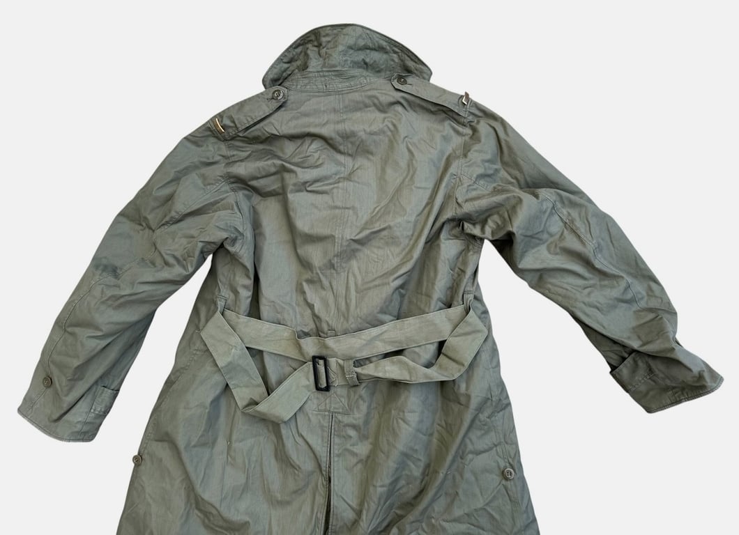 U.S. WWII Army Officer’s OD7 field overcoat / raincoat dated 1944