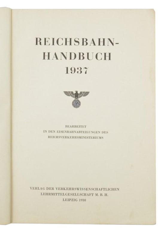 German Reichsbahn Handbook 1937