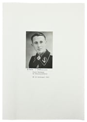 Signature of Waffen-SS KC Recipient 'Erwin Bachmann'