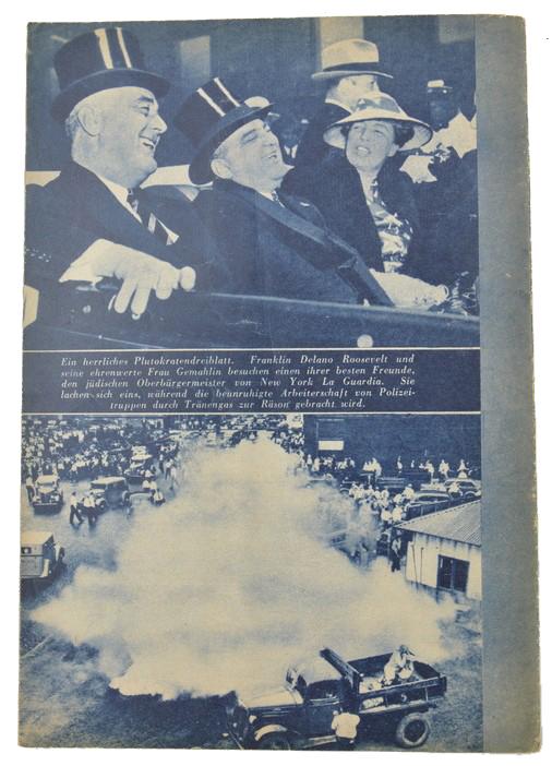German Anti Semitic Booklet 'Roosevelt Verrat Amerika!'