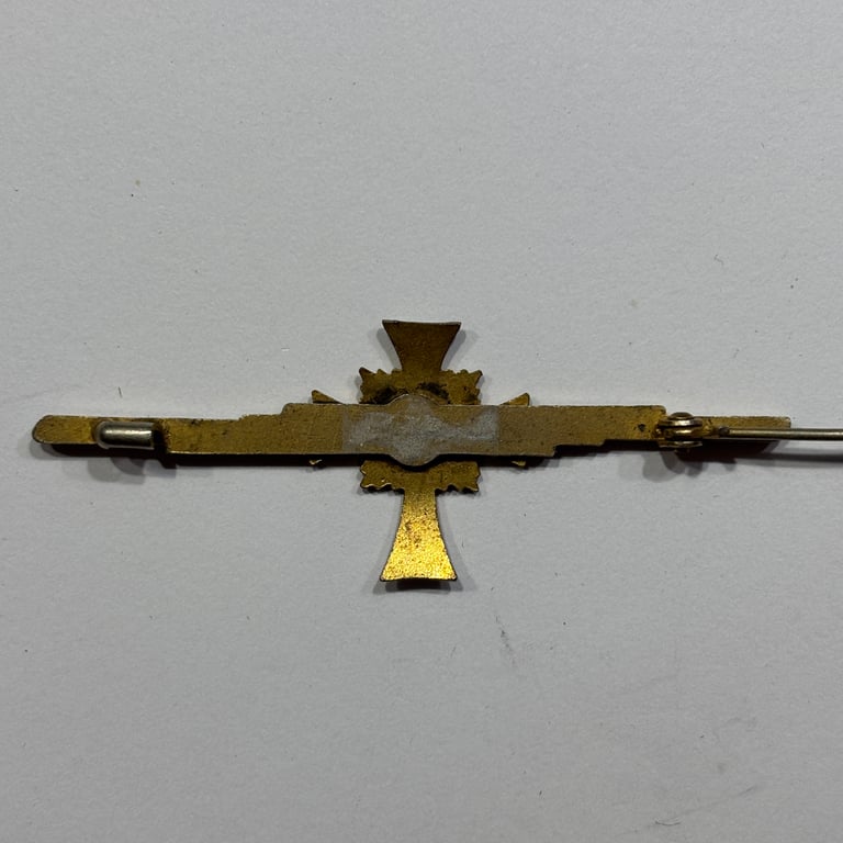 Miniature Mother's Cross in Gold on Clasp