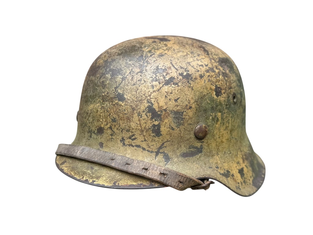 M42 Camouflage Helmet battle damage