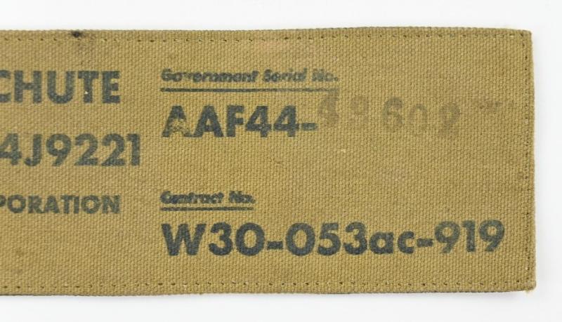 USAAF Type A-4 Parachute Chest Pack Marking
