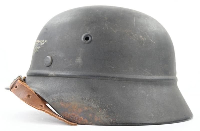 German M35 Luftschutz Beaded Helmet