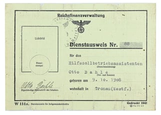 German RFV Service Pass