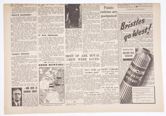 British Daily Express Newspaper 15 November 1941.
