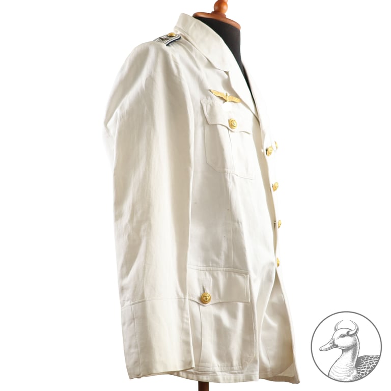 Weißes Jackett Kriegsmarine Leutnant der Küstenartillerie