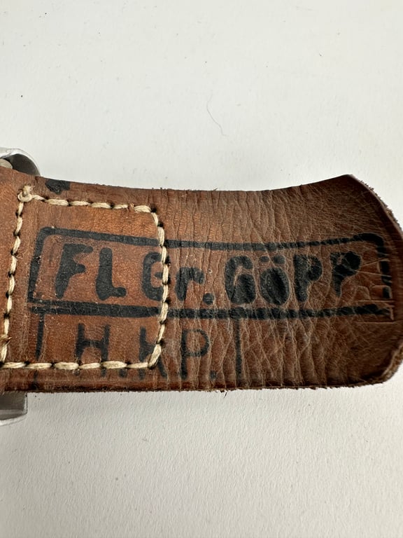 Alu. Luftwaffe buckle "mint" with a tab