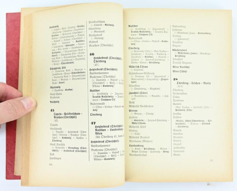 German Reichsbahn Book 'Bahnpostgeographie'