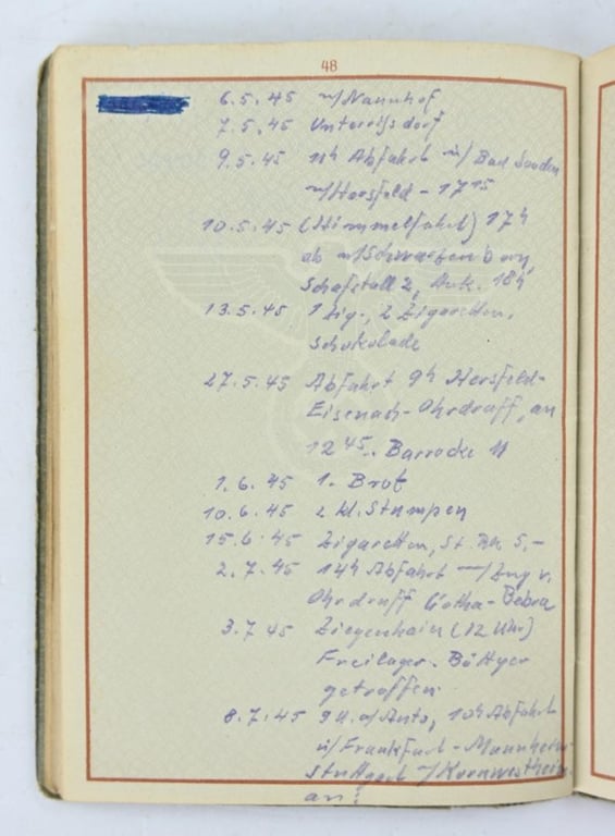 German WH Wehrpass 'Willy Wiebach'