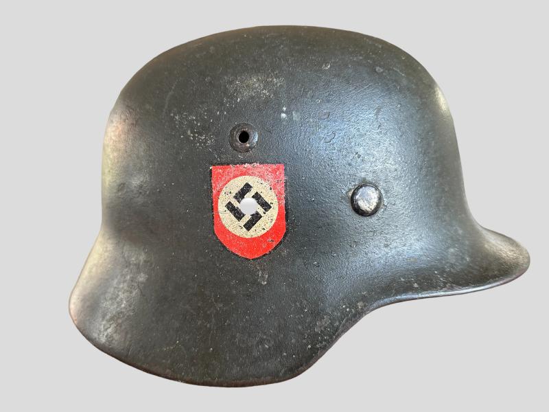 Police Double Decal M35 Re-Issued Helmet