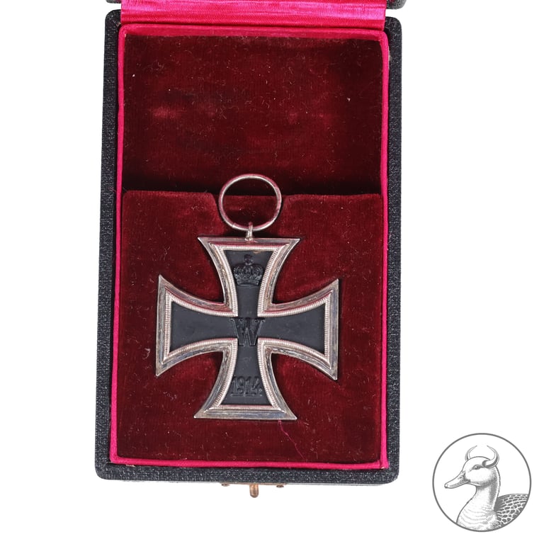 Eisernes Kreuz 2. Klasse 1914 und Ehrenkreuz für Frontkämpfer im Etui