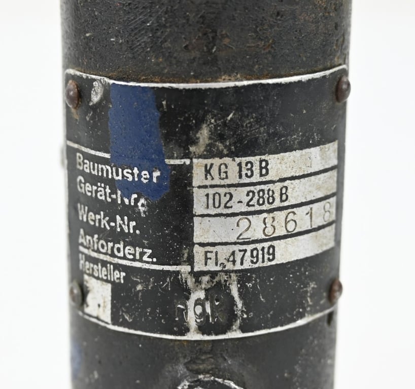 German LW ME262 Messerschmitt Controle Stick with Map and Compass