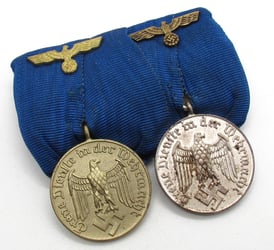 Wehrmacht. A Long Service Medal Bar ( 4+12...