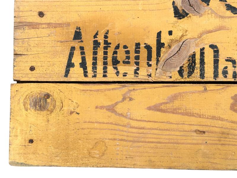 Wooden Sign 'Achtung Minen’