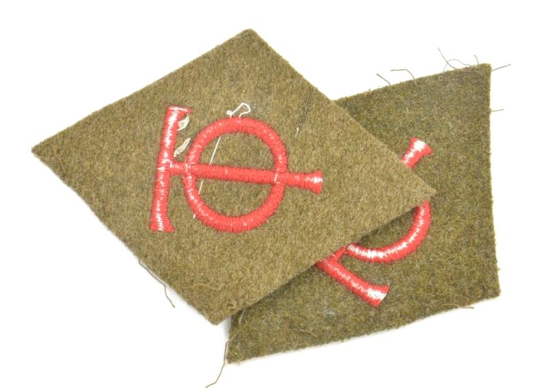 German Organisation Todt Rank Collar tabs