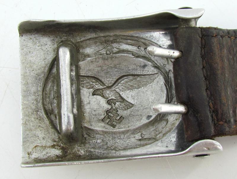 Luftwaffe Tabbed Aluminum Buckle 1939 ( JMO )