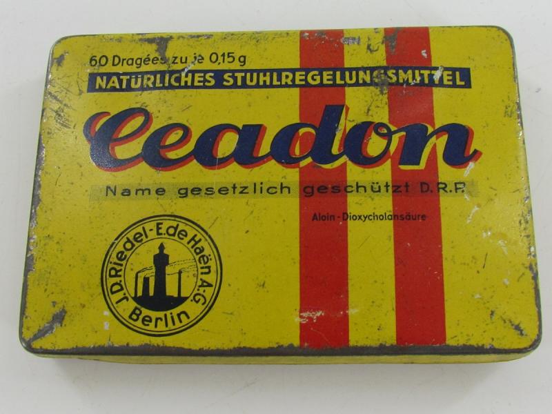 Original D.R.P. Ceadon Laxative Tin