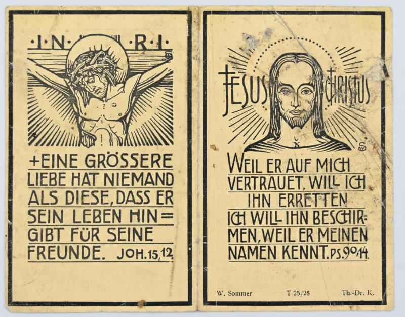 German Deathcard 'Wilhelm Rodejohann'