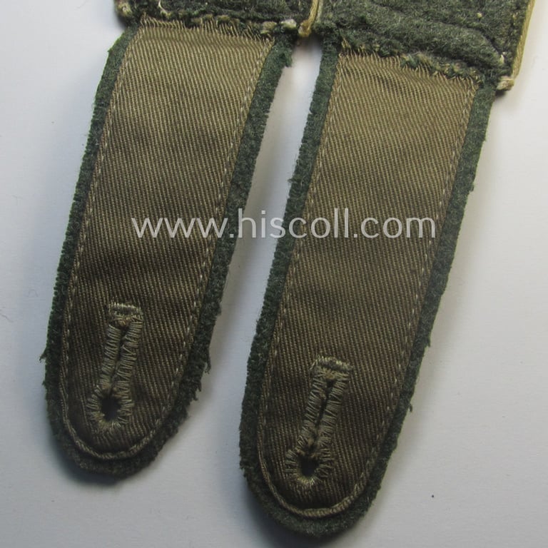 Pair of WH (Heeres) NCO-type (ie. 'M41- o. M43'-pattern) shoulderstraps: 'Feldwebel eines Infanterie-Rgts.'
