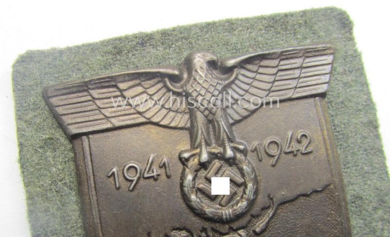 WH (Heeres ie. Waffen-SS) 'Krim'-campaign-shield (as was produced by a by me unidentified maker)