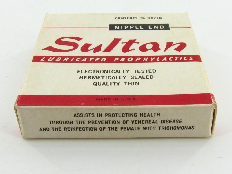 US WWII era Full pack of sultan condoms