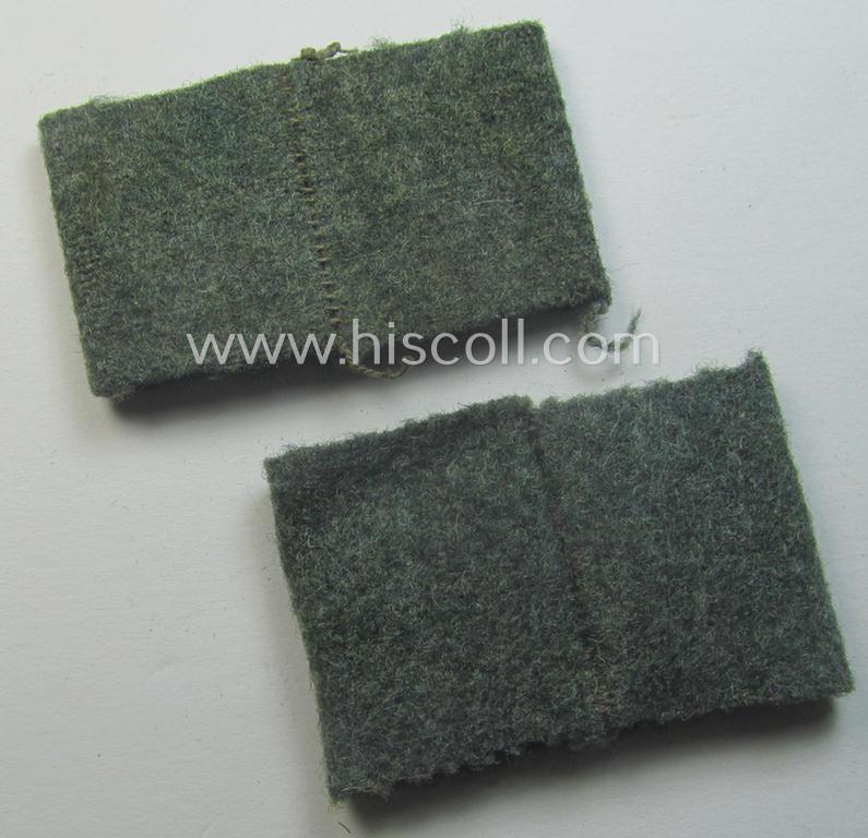 Pair of WH (Heeres) 'Panzer o. Panzerjäger'-related, 'Schulterstück-Überschuben': 'Soldat des Panzerabwehr-Abtlgs. 23'