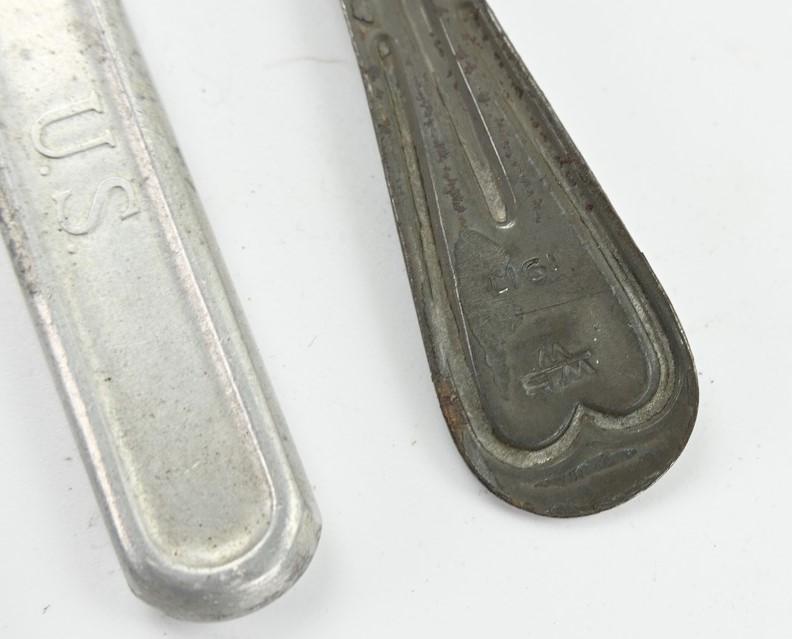 US WW1 M-1910 Messtin with Cutlery Set
