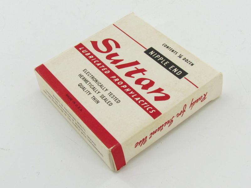 US WWII era Full pack of sultan condoms