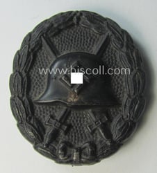 Attractive, early-pattern black-class wound-badge (ie.: 'Verwundeten Abzeichen in...