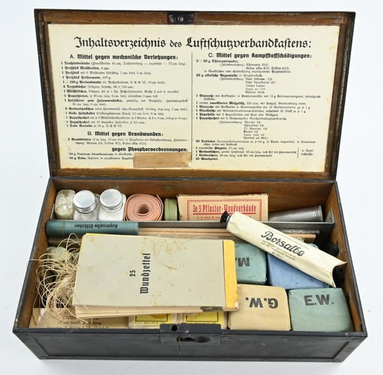 German LS First Aid Box 'Luftschutz Verbandkasten'