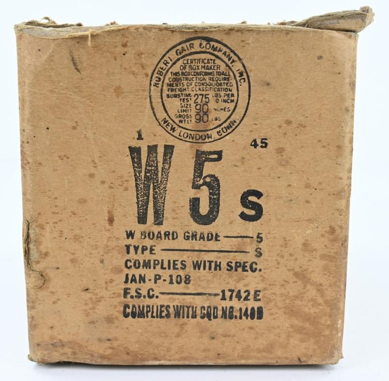 US WW2 Ten-in-One Ration Box