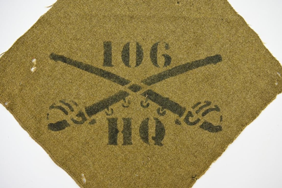 US WW2 Blanket Marking 106th CR HQ
