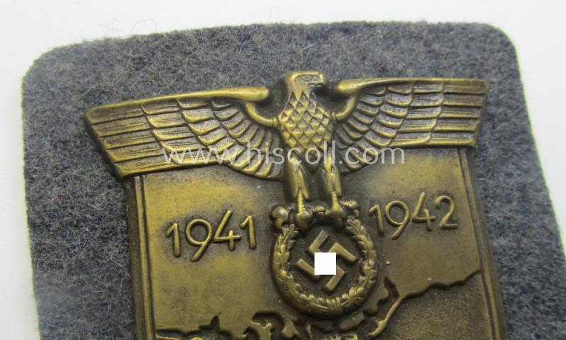 WH (Luftwaffe) 'Krim'-campaign-shield (as was produced by a by me unidentified maker) and that comes in a presumably issued- albeit still 'virtually mint', condition