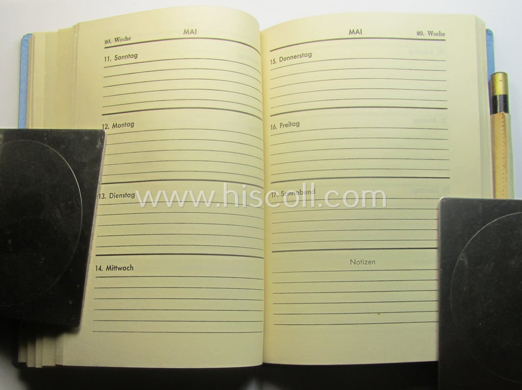 Neat - and most certainly not that often encountered! - 'Deutsche Wehrmacht'-related agenda (ie. annual diary or: 'Jahrbuch'): 'Norwegen' and that comes in a 'virtually mint' condition