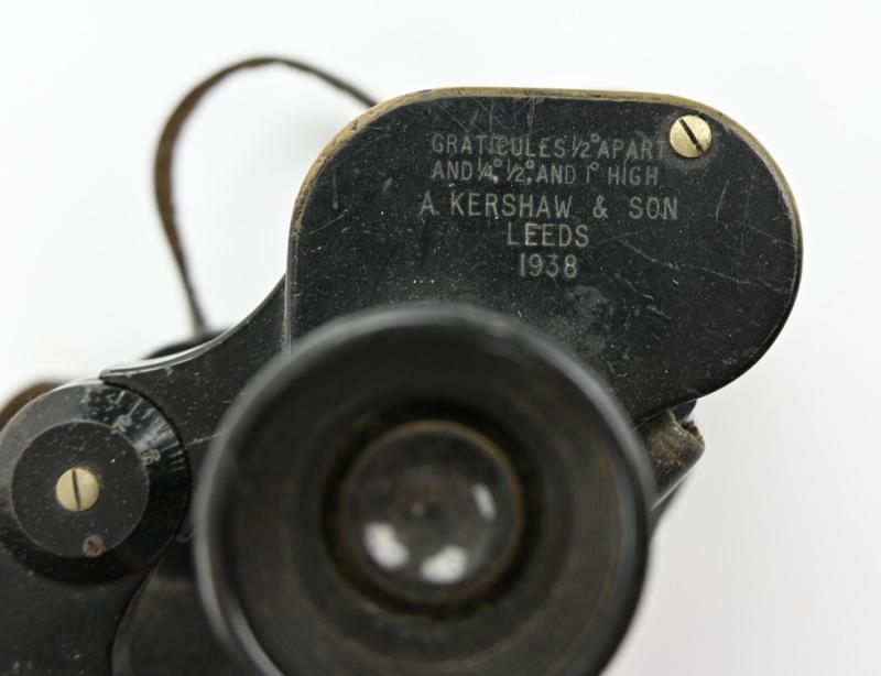British WW2 Blanco Binocular Case with Bino