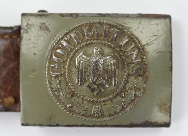 German WH Beltbuckle with Tab 'JFS' 1941