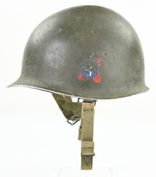 US WW2/Korea M1C Paratrooper Helmet 82nd Airborne Division