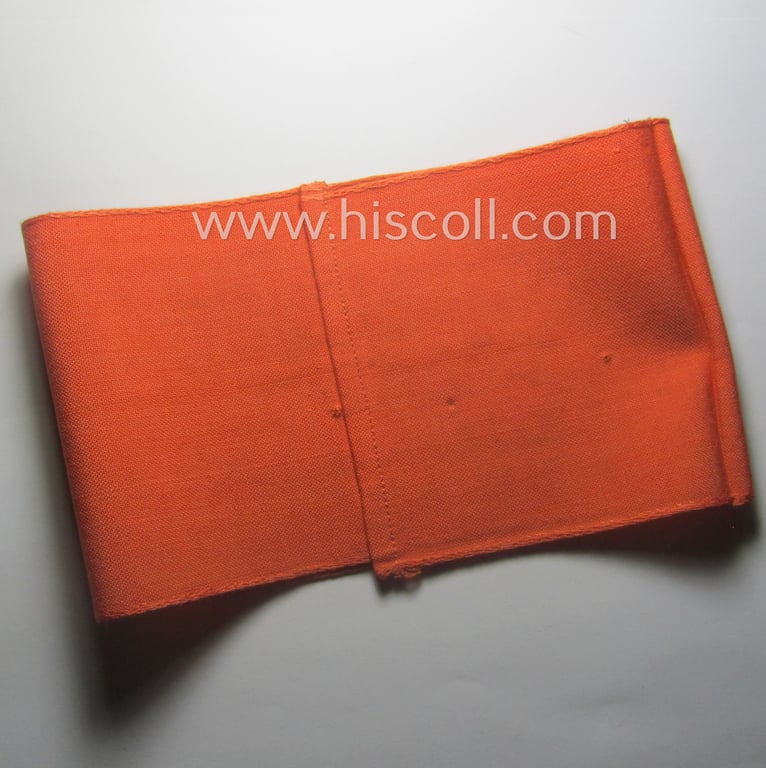 WH (Heeres) related armband (ie. 'Armbinde') entitled: 'Verkehrs-Aufsicht' (being of the 'partly-woven'-type in a technique similar to the 'BeVo'-weave pattern)