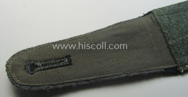 Single, early- (ie. pre-war-) period, WH (Heeres) 'cyphered' (pointed-styled), NCO-type (ie. 'M36- o. M40'-pattern) shoulderstrap as was intended for usage by an: 'Unteroffizier des Wehr-Ersatzdienstelle im Wehrkreises XVIII'