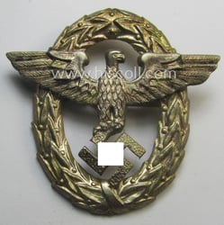 Early-period- and tarnished silvered ie. 'Buntmetall'-based! - 'Polizei'-...