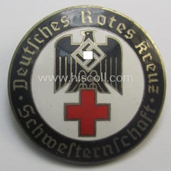 DRK nurses'-badge entitled: 'Schwesternschaft', being a medium-sized version...