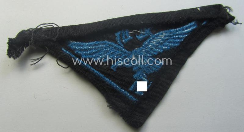 WH (LW- ie. Hitlerjugend-) related, machine-embroidered breast-badge: 'Flakhelfer'