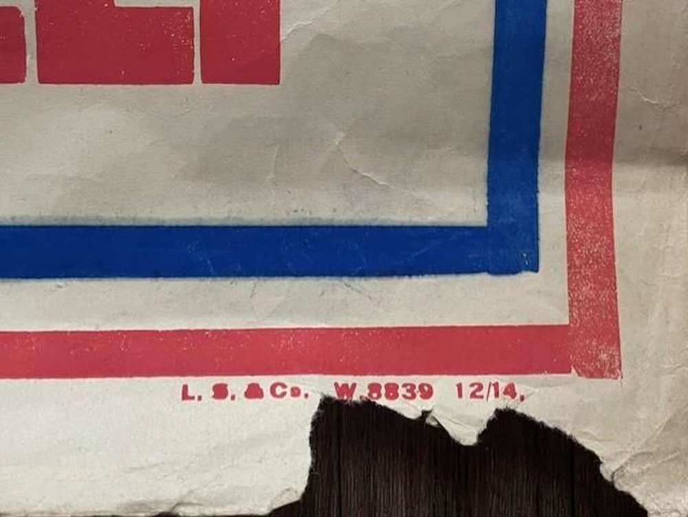 RARE ORIGINAL BRITISH WWI RECRUITING POSTER 1914-1918