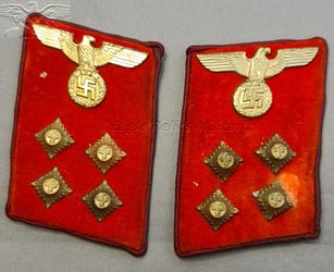 NSDAP Party Leader Collar Tabs Gau Level -...